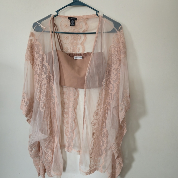 Abercrombie & Fitch Tan Smocked Top - Picture 7 of 7